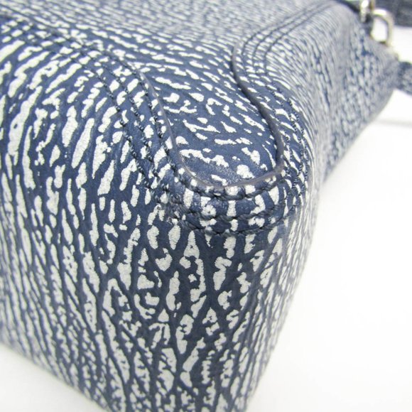 Phillip Lim 3.1 Blue Textured Women's Bag - Picture 4 of 15